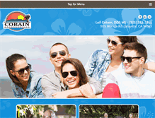 Tablet Screenshot of cobainorthodontics.com